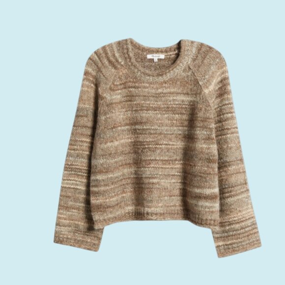 Madewell Sweaters - Madewell Sweater Women's Size 2XL Brown & Tan Kersdale Space Dye Pullover